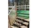 Wooden deck with green flooring and white fence at 3195 Newcastle Way, Snellville, GA 30039