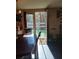 Dining area with sliding glass door leading to backyard at 3195 Newcastle Way, Snellville, GA 30039