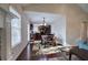 Dining area with a view of the kitchen and hardwood floors at 113 Omega Ct, Dallas, GA 30157