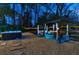 Private backyard oasis with pergola, hot tub, and string lights at 1810 Kinridge Rd, Marietta, GA 30062