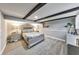 Basement bedroom with gray carpet and modern furniture at 1810 Kinridge Rd, Marietta, GA 30062