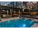 Relax in this illuminated hot tub at night at 1810 Kinridge Rd, Marietta, GA 30062