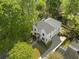 Stunning aerial view of a two-story home with lush landscaping at 595 Sherwood Ne Rd, Atlanta, GA 30324