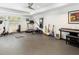 Finished basement with home gym and musical instruments at 595 Sherwood Ne Rd, Atlanta, GA 30324