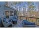 Spacious deck with wooded views and comfortable seating at 3796 Hickory Ridge Ct, Marietta, GA 30066