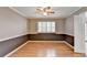 Dining room featuring hardwood floors and ceiling fan at 6 Westchester Sq, Decatur, GA 30030