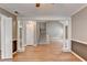 Dining room with hardwood floors and stairway view at 6 Westchester Sq, Decatur, GA 30030