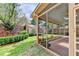 Screened porch with view of landscaped backyard at 6 Westchester Sq, Decatur, GA 30030