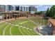 Outdoor amphitheater with tiered seating and a stage at 1182 Chastain Dr # 8, Sugar Hill, GA 30518