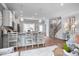 Modern kitchen with white cabinets and granite countertops at 1182 Chastain Dr # 8, Sugar Hill, GA 30518