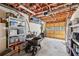 Spacious garage interior, perfect for storage or a workshop area, includes garage door at 3660 Hickory Se Cir, Smyrna, GA 30080