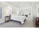 Bright and airy bedroom featuring a fireplace, lots of light, and neutral decor at 3812 Chalmers Ct, Clarkston, GA 30021
