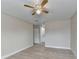 Bedroom with ceiling fan and access to bathroom at 3301 Henderson Mill Rd # R1, Chamblee, GA 30341