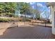 Deck overlooking private wooded backyard at 3669 White Sands Way, Suwanee, GA 30024