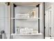 Stylish bathroom shelves with marble accents and bath supplies at 40 Daniel Se St # 6, Atlanta, GA 30312