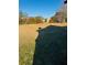 Large backyard with dry grass and trees at 415 Dove Ln, Social Circle, GA 30025