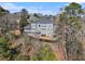 Aerial view showcasing the home's expansive backyard and private setting at 4720 Cliffside Ct, Marietta, GA 30067