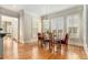 Bright breakfast room with hardwood floors and a table for casual dining at 4720 Cliffside Ct, Marietta, GA 30067