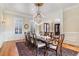 Formal dining room with chandelier and hardwood floors at 4720 Cliffside Ct, Marietta, GA 30067