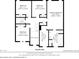 Second level floor plan with multiple bedrooms and baths at 654 Ocean Ave, Canton, GA 30114