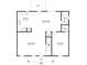 Layout showing kitchen, Gathering room, bathroom, living room, and bedroom on the first floor at 1580 Mary George Nw Ave, Atlanta, GA 30318