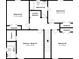 Second floor layout shows bedrooms, bathrooms, closets, and laundry room at 1580 Mary George Nw Ave, Atlanta, GA 30318