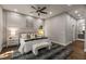 Bright bedroom with comfy bed and hardwood floors at 1102 Fountain Sw Dr, Atlanta, GA 30314