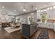 Open concept kitchen with stainless steel appliances and ample counter space at 1102 Fountain Sw Dr, Atlanta, GA 30314