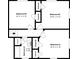 Floor plan with three bedrooms, two bathrooms, and ample closet space on the upper level at 1963 Shannon Ridge Ct, Decatur, GA 30032
