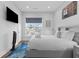 Bright bedroom featuring a comfortable bed and city view at 85 Boulevard Ne, Atlanta, GA 30312