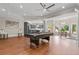 Basement recreation area with pool table and kitchen at 2832 Springbluff Ln, Buford, GA 30519