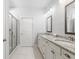 Elegant bathroom with granite countertops, double sinks, and a walk-in shower at 113 Overlook Ridge Way, Canton, GA 30114