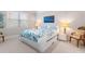Comfortable bedroom with a queen-size bed, two nightstands, and a window with blinds at 113 Overlook Ridge Way, Canton, GA 30114
