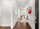 Bright entryway with hardwood floors and view into living area at 113 Overlook Ridge Way, Canton, GA 30114