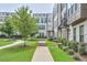 Landscaped courtyard with walking paths and green space at 2032 Holtz Ln, Atlanta, GA 30318