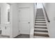 Basement with stairs and storage at 2709 Richmond Row Dr, Suwanee, GA 30024