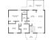 Detailed floor plan showcasing the home's main level with the kitchen, dining room, living room, and bedrooms at 2976 Bay Berry Sw Dr, Marietta, GA 30008