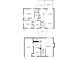 Detailed two-story floor plan showcasing the layout of the home's bedrooms, bathrooms, and living spaces at 2976 Bay Berry Sw Dr, Marietta, GA 30008