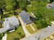 Aerial view of a house showcasing its roof, yard, and driveway at 199 Racine Sw St, Atlanta, GA 30314