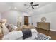 Main bedroom with wood floors and ceiling fan at 199 Racine Sw St, Atlanta, GA 30314