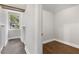 Small hallway with wood floors and access to rooms at 199 Racine Sw St, Atlanta, GA 30314