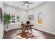 Bright home office features hardwood floors and a large window at 199 Racine Sw St, Atlanta, GA 30314