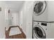 Stackable washer and dryer in convenient laundry closet at 2479 Peachtree Rd # 101, Atlanta, GA 30324