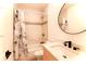 Modern bathroom with a bathtub, shower, and updated vanity at 2546 Glendale Se Cir, Smyrna, GA 30080