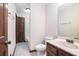 Clean bathroom with a bathtub, toilet and vanity at 4147 Azalea Ct, Snellville, GA 30039
