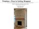 Floor to ceiling wrapped fireplace with hardwood mantel in the living room at 502 Winston Croft Cir # 53, Johns Creek, GA 30022