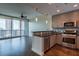 Modern kitchen with stainless steel appliances and granite counters at 1080 Peachtree Ne St # 2716, Atlanta, GA 30309