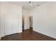 Bright bedroom with hardwood floors and double door closet at 1432 Mims Sw St, Atlanta, GA 30314