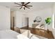 Bright bedroom with hardwood floors and ceiling fan at 1432 Mims Sw St, Atlanta, GA 30314