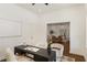 Bright office with hardwood floors and view into living area at 1432 Mims Sw St, Atlanta, GA 30314